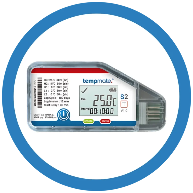 Tempmate S2, Shipment Data Logger, Digital Data Logger with Display, USB Data logger USB logger, LCD Data Logger, Tempmate Data Logger, Temperature and Humidity Data Logger
