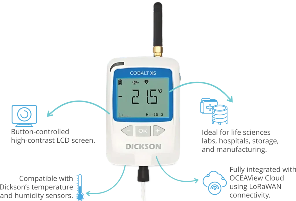 cobalt xs wireless data loggers are compact wireless dataloggers 