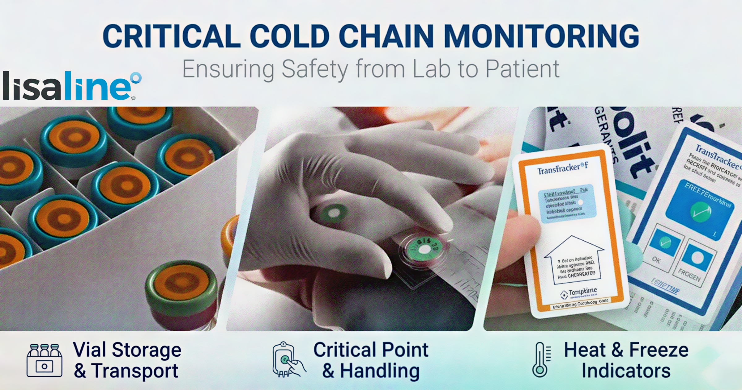 Temperature Indicators in Cold Chain Monitoring , Heatmarker, Freezemarker, Limitmarker, Safe-t-vue