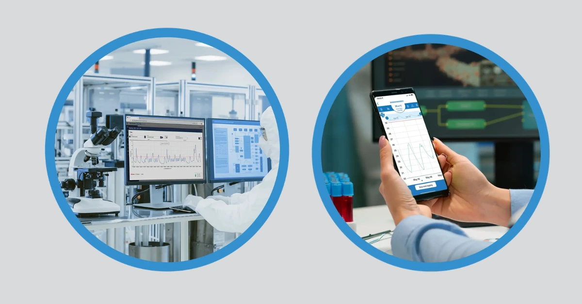 Real TIme Datalogger devices allow real time monitoring with live data access, instant alerts and downloading of PDF/CSV reports.