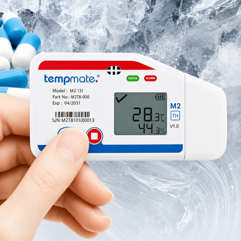 Tempmate M2 LCD Data Logger, Multi Use Data Logger, USB temperature data logger
