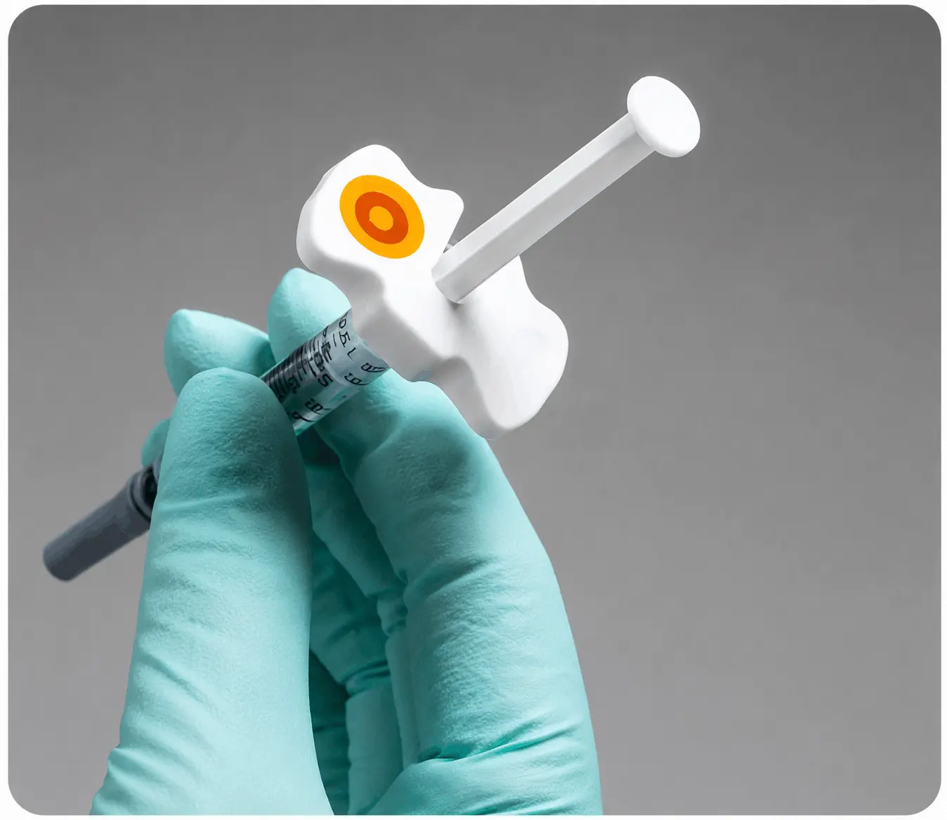 HEATmarker label on a prefilled syringe